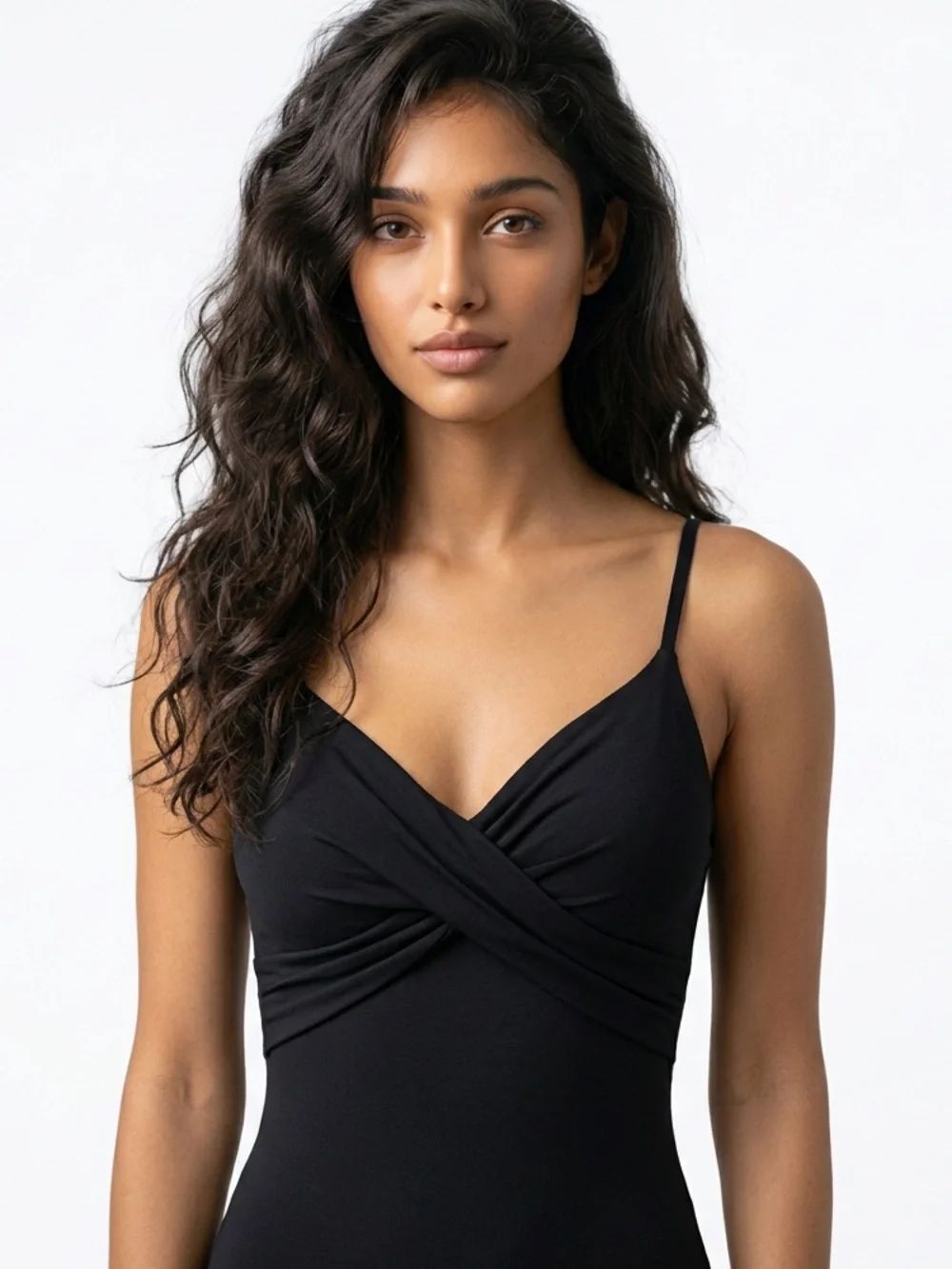 A NEW DAY | Black Twist-Front One-Piece Bodysuit Top Women’s Size Medium
